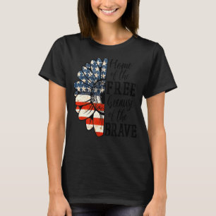 Zuhause des Freien wegen des tapferen Patriotische T-Shirt