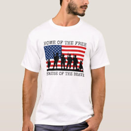 Zuhause des freien wegen des tapferen T-Shirt