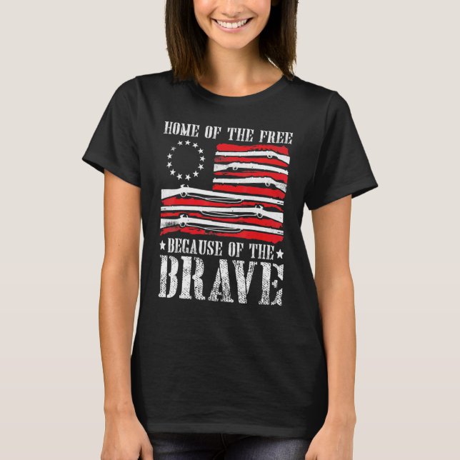 Zuhause des Freistaates wegen des mutigen Betsy Ro T-Shirt (Vorderseite)