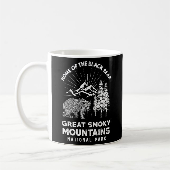 Zuhause des Schwarzen Bären Große Smokygebirge Nat Kaffeetasse (Links)