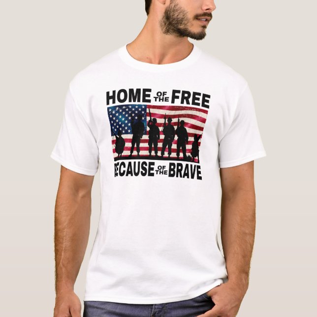Zuhause des T - Shirt der Freien Flaggensoldaten (Vorderseite)