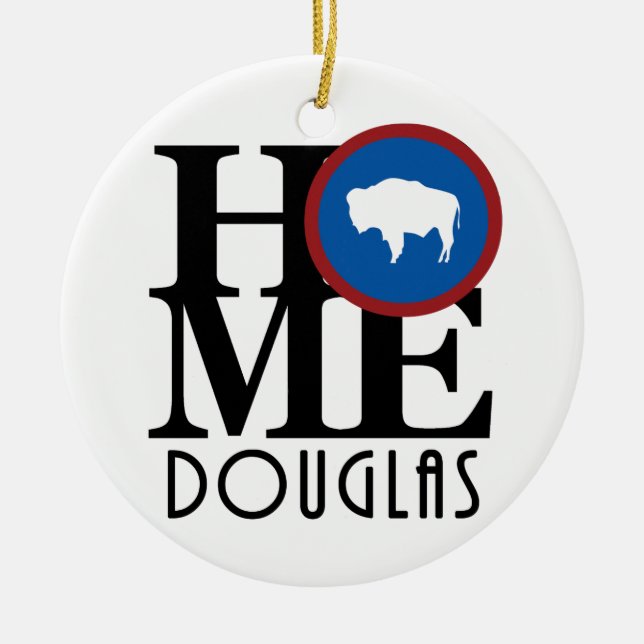 ZUHAUSE Douglas Wyoming Keramik Ornament (Vorne)