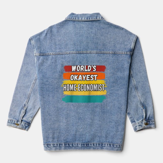 Zuhause Economist , Weltmarktwirtschaftlich Zuhaus Jeansjacke (Rückseite)