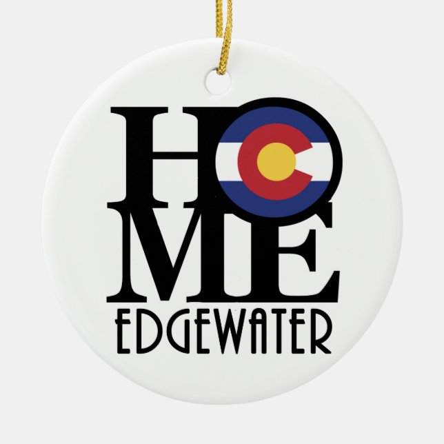 ZUHAUSE Edgewater Colorado Keramik Ornament (Vorne)