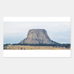 Zuhause eines Bären Rechteckiger Aufkleber