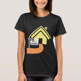 Zuhause eines Traumzeichens mit gelbem Haus T-Shirt