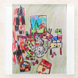 Zuhause einlegen glasuntersetzer