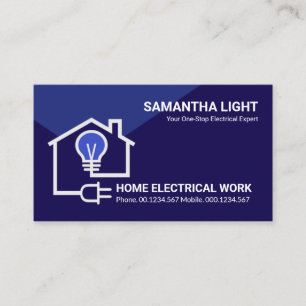 Zuhause Electric Circuit Wire Electrician Visitenkarte