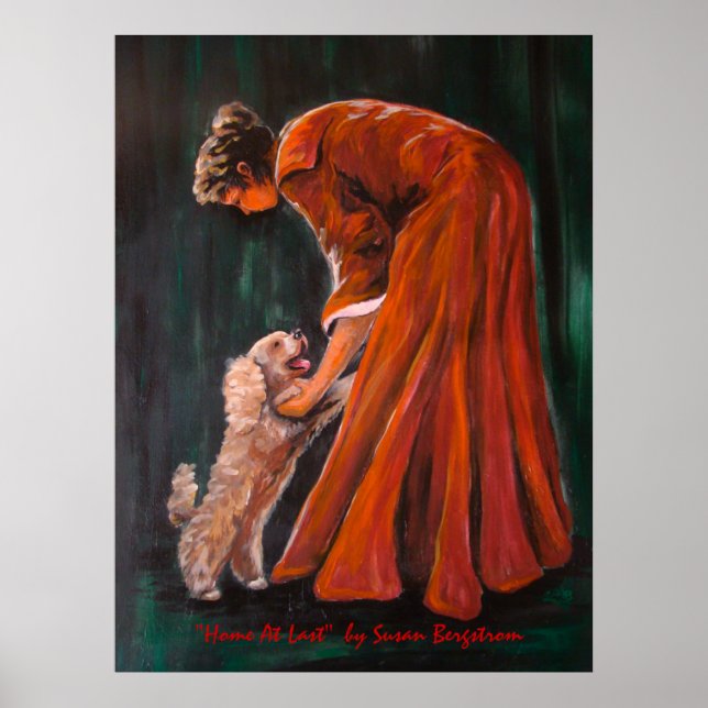 "Zuhause endlich" von Susan Bergstrom Poster (Vorne)