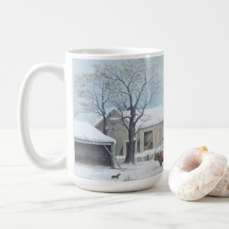 ZUHAUSE ERNTEDANK (1861) Vintag Art Christmas Tass Kaffeetasse