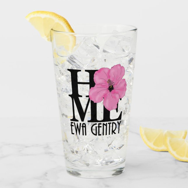 ZUHAUSE Ewa Gentry Pink Glas (Vorderseite Ice)