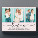 Zuhause Family Redewendungen Moderne Typografie Dr Fotoplatte<br><div class="desc">Dieses moderne Design enthält drei Ihrer Lieblingssendungen mit dem Text "Zuhause - die Geschichte dessen, wer wir sind und eine Sammlung aller Dinge, die wir Liebe" in der modernen Typografie #Foto #photogifts #gift #gift-tiftforher #girly #family #Zuhause #Geburtdaygifts #holidaygifts #christmasgeschenke #personalizedgifts</div>