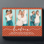 Zuhause Family Redewendungen Moderne Typografie Dr Fotoplatte<br><div class="desc">Dieses moderne Design enthält drei Ihrer Lieblingssendungen mit dem Text "Zuhause - die Geschichte dessen,  wer wir sind und eine Sammlung aller Dinge,  die wir Liebe" in der modernen Typografie #Foto #photogifts #gift #gift-tiftforher #girly #family #Zuhause #Geburtdaygifts #holidaygifts #christmasgeschenke #personalizedgifts</div>