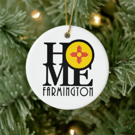 ZUHAUSE Farmington New Mexico Keramik Ornament