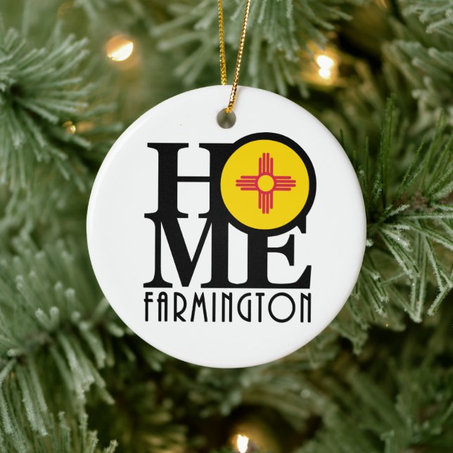 ZUHAUSE Farmington New Mexico Keramik Ornament (Baum)