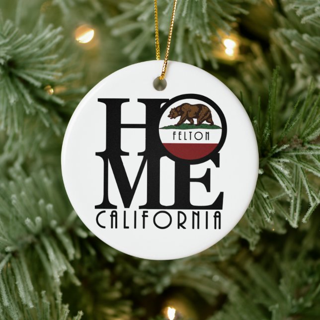 ZUHAUSE Felton California Keramik Ornament (Baum)