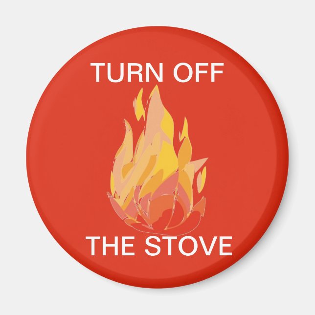 Zuhause Fire Safety Stove Magnet (Vorne)