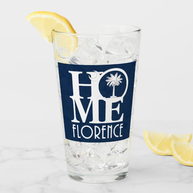 ZUHAUSE Florence South Carolina Glas (Vorderseite Ice)