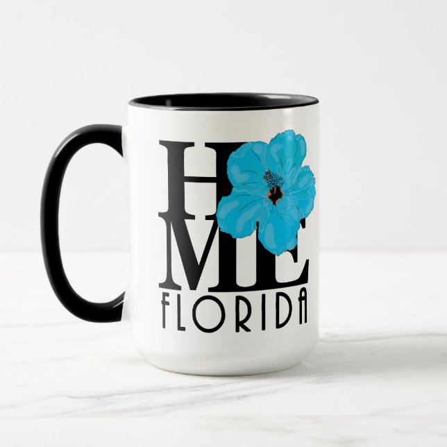 ZUHAUSE Florida Blue Hibiskus 15oz Tasse (Links)