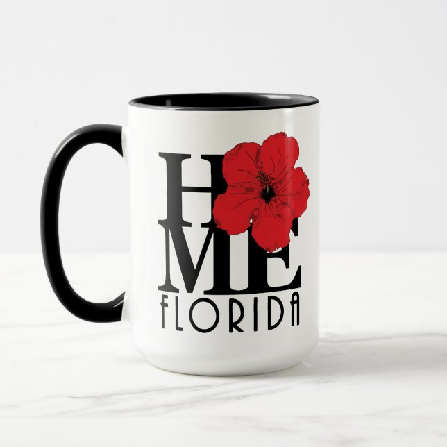 ZUHAUSE Florida Red Hibiskus 15oz Tasse (Links)