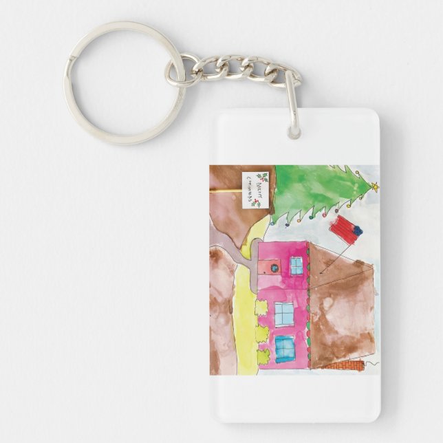 Zuhause For Holidays - KidsArt for CHOC Schlüsselanhänger (Vorderseite)