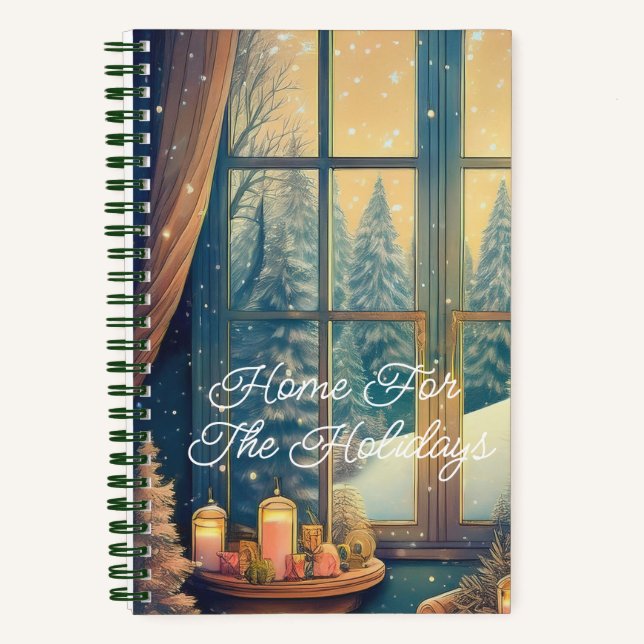 "Zuhause for Holidays" Notizbuch (Vorderseite)