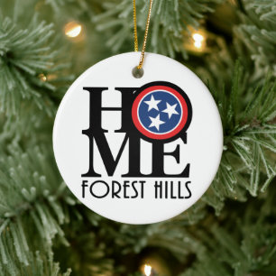 ZUHAUSE Forest Hills Tennessee Keramik Ornament