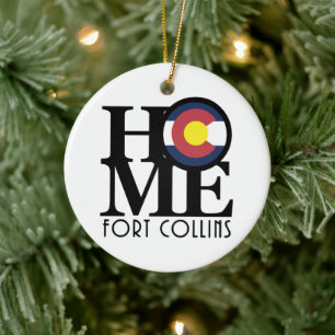 ZUHAUSE Fort Collins Keramik Ornament