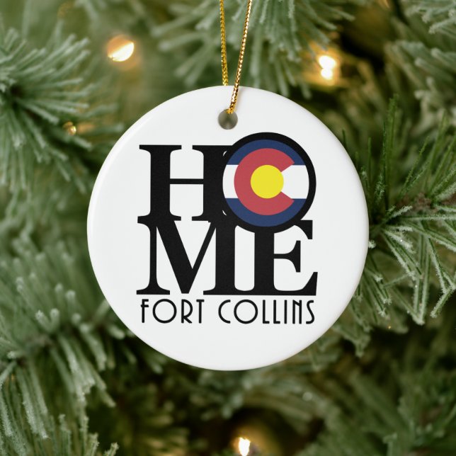 ZUHAUSE Fort Collins Keramik Ornament (Baum)