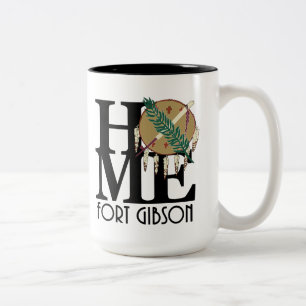 ZUHAUSE Fort Gibson Oklahoma 15oz Zweifarbige Tasse