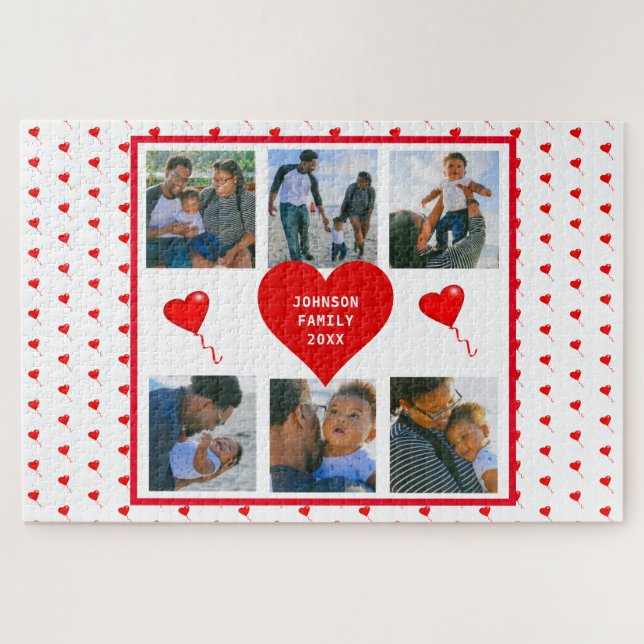 Zuhause Foto Personalisiert Collage Familie Valent (Horizontal)