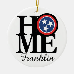 ZUHAUSE Franklin Tennessee Keramik Ornament