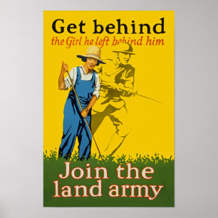 Zuhause Front schließt sich der Großen Armee WWI-P Poster