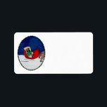 ZUHAUSE FÜR CHRISTMAS ADRESSAUFKLEBER<br><div class="desc">Scottie Ehepaar,  das Zuhause zu einem Familienmitglied macht,  zu Weihnachten.</div>