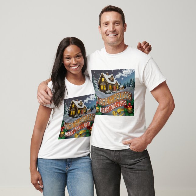 "Zuhause für den Urlaub: pure Freude" T-Shirt (Unisex)