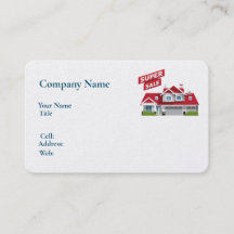 Zuhause für die Business Card mit weißer Vorlage