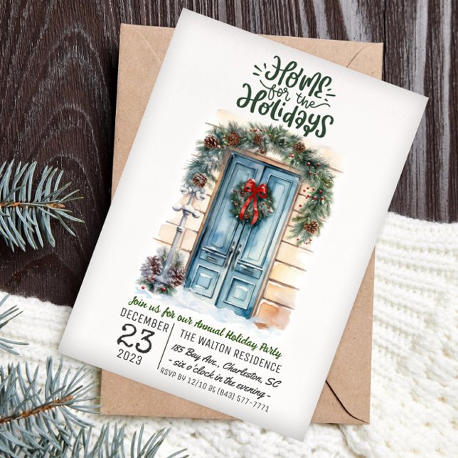 Zuhause für die Feiertage-Party Einladung (Von Creator hochgeladen)