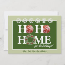 Zuhause für die Personalisierte Weihnachtskarte fü