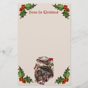 Zuhause für die Weihnachtsbühnen der 1900er Jahre Briefpapier