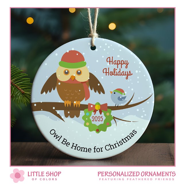 Zuhause für die Weihnachtsschneekugel Keramik Ornament (Von Creator hochgeladen)