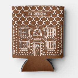 Zuhause für Holidays Personalisiert Gingerbread Dosenkühler