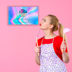 Zuhause für holografische Backwaren Visitenkarte