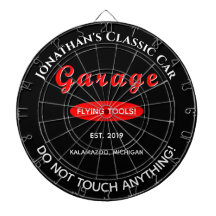 Zuhause Garage Car Mechanic Dartboard Dart Board