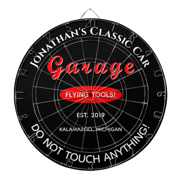 Zuhause Garage Car Mechanic Dartboard Dart Board Dartscheibe (vorne)