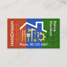 Zuhause Gebäude Landscape Gold Tools Visitenkarte