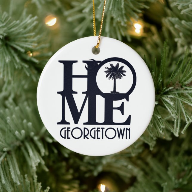 ZUHAUSE Georgetown South Carolina Keramik Ornament (Baum)