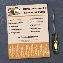 Zuhause-Geräte Reparaturen reißen den Flyer aus St