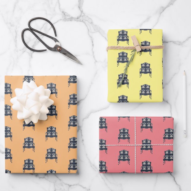 ZUHAUSE GESCHENKPAPIER SET (Vorderseite)