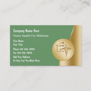 Zuhause-Gesundheits-Geschäfts-Karten Visitenkarte