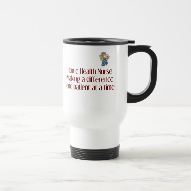 Zuhause-Gesundheits-Krankenschwester-Tasse Reisebecher (Rechts)